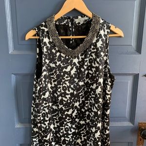 Daniel Rainn sleeveless evening top, size medium.